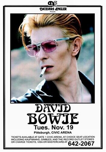 DAVID BOWIE POSTER - PITTSBURGH - Photo Poster painting POSTER INSERT PERFECT FOR FRAMING