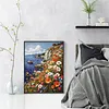 Cliff Flower Sea-14CT Stamped Cross Stitch Egyptian Cotton 40*55cm/15.75*21.65in tapestrymarket