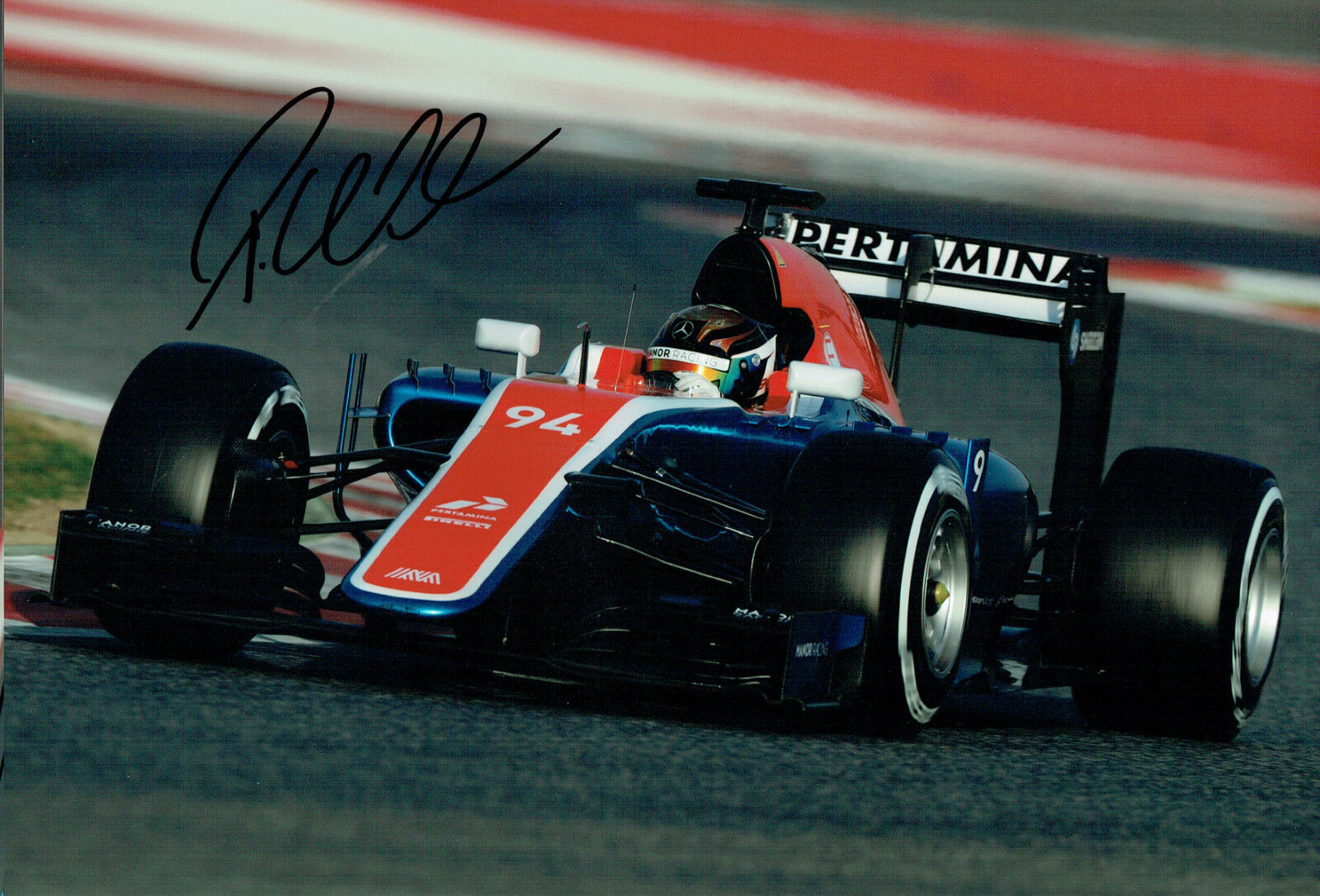 Pascal WEHRLEIN Signed Autograph 12x8 Photo Poster painting Autograph AFTAL COA Manor Racing F1