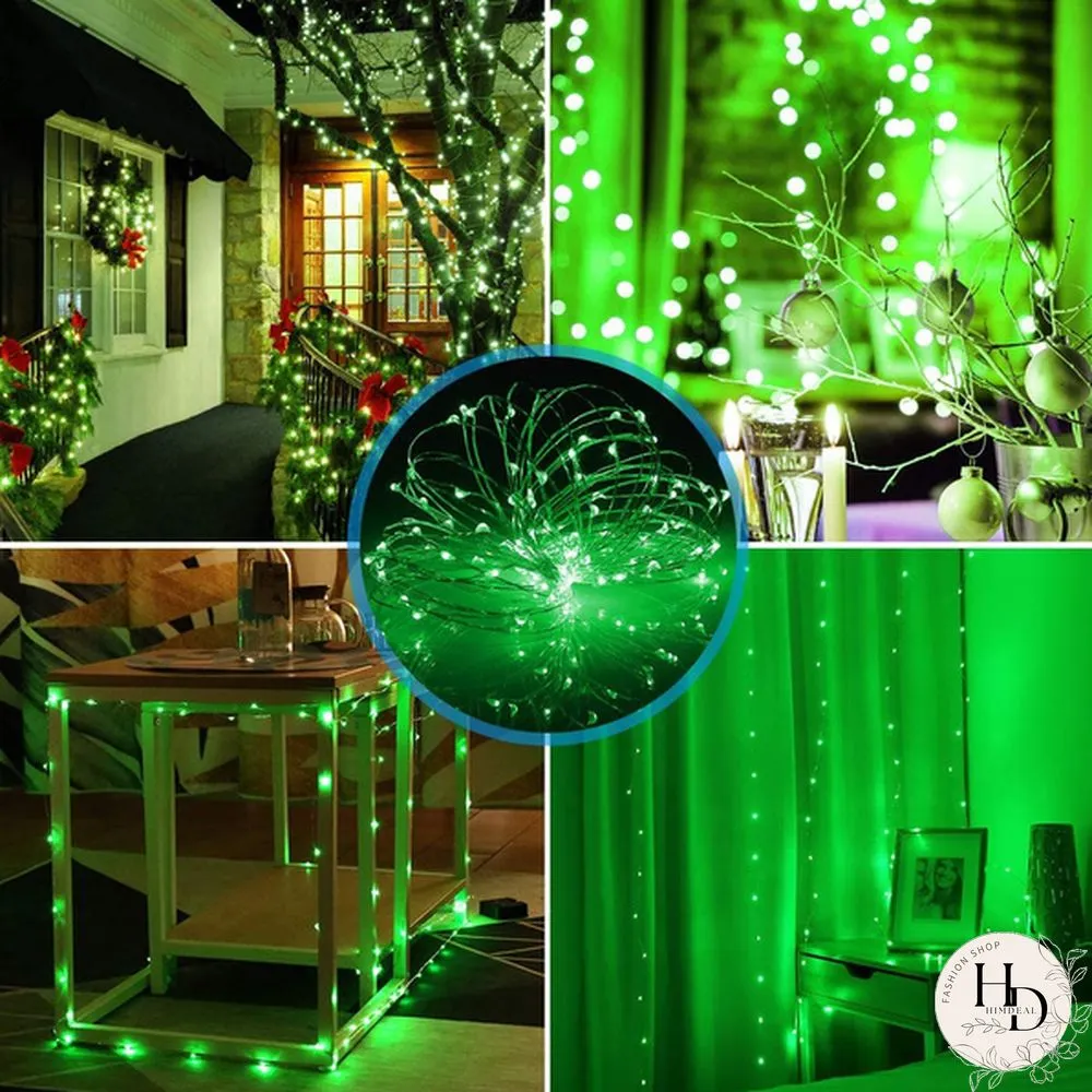 2Pack 10M/20M/30M Solar String Lights 8 Modes Solar Powered Copper Wire Fairy Lights IP65 Waterproof Indoor Outdoor Lighting for Home, Garden, Party, Path, Lawn, Wedding, Christmas, DIY Decoration