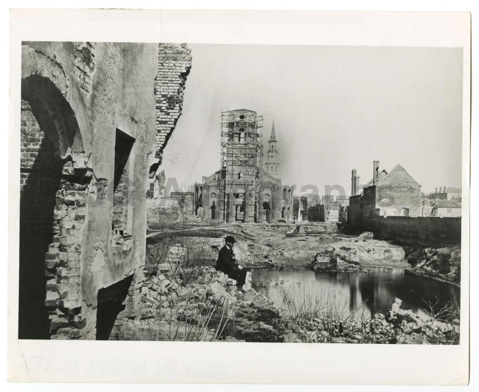 South Carolina History - Ruins of Charleston - Vintage 8x10 Photo Poster paintinggraph