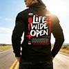 cboystv Life Wide Open Graphic Hoodie by Inlyline