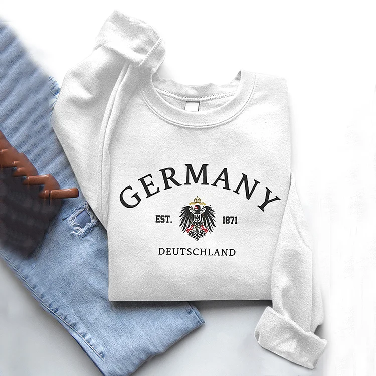 Simpfit Bequemes Sweatshirt mit Motiv „Make Germany Great Again“