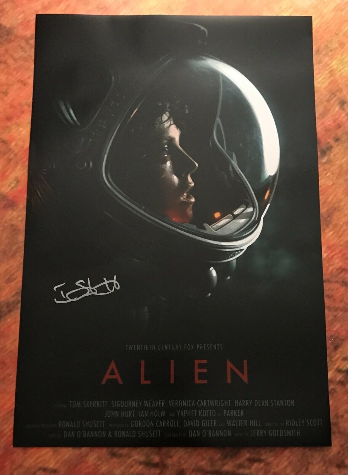 GFA Alien Movie Dallas * TOM SKERRITT * Signed 12x18 Photo Poster painting T1 COA