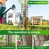 6 Pcs Tree Trunk Protector Metal Plant Guard Protectors with Zip Ties & Stakes