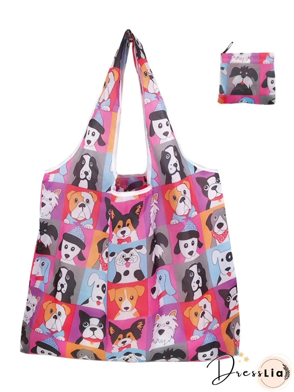 Ethnic Print Foldable Large Capacity Lightweight Shopping Bag Tote Bag