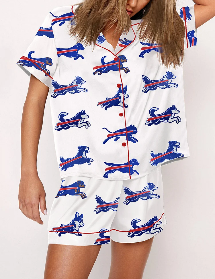 Women's Buffalo Bills Dog Pajama Set