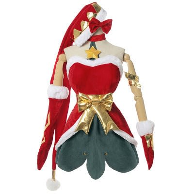 League of Legends LOL Ambitious Elf Jinx Christmas Cosplay Costume