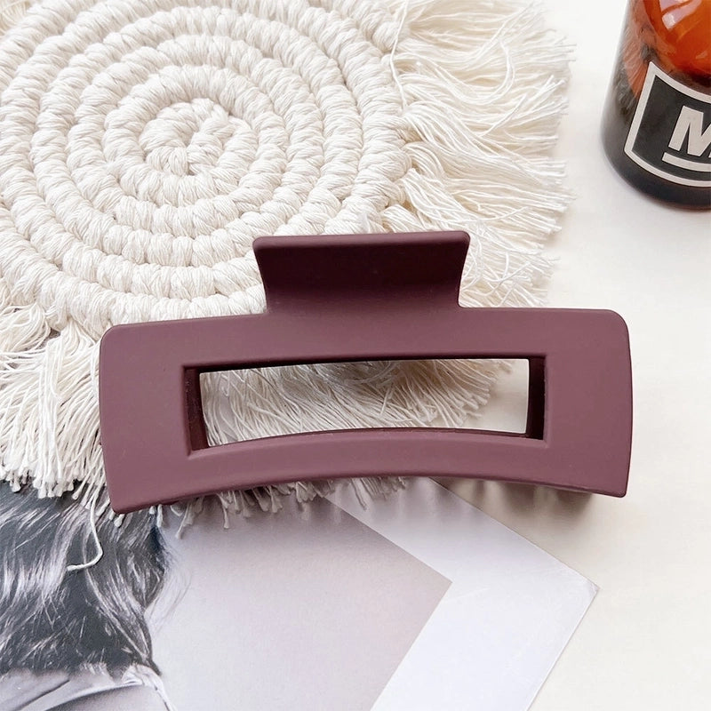 Women’s IG Style Solid Color Plastic Hair Claws