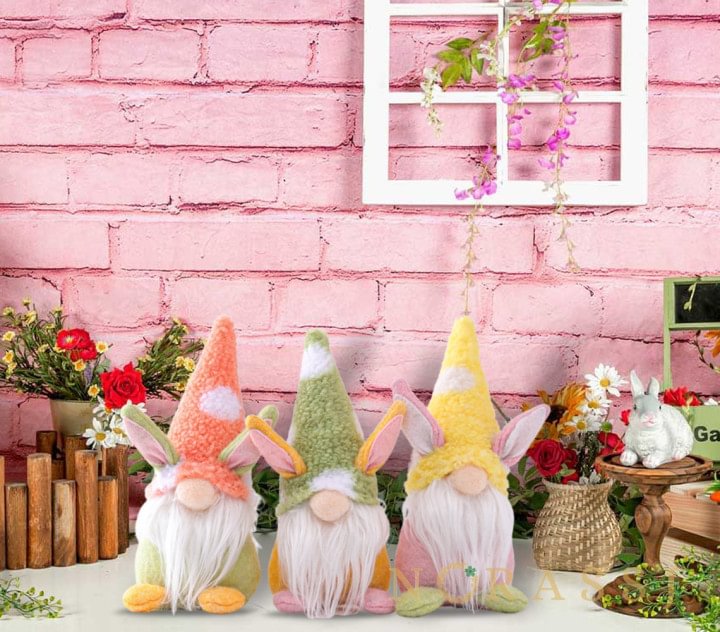 Bunny Ear Gnome for Easter Decoration