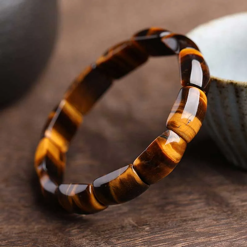 Natural Tiger Eye Strength Protection Bracelet