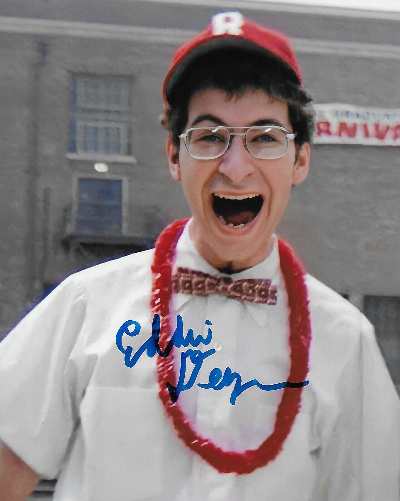 Eddie Deezen Grease Original Autographed 8X10 Photo Poster painting #4 signed @HollywoodShow