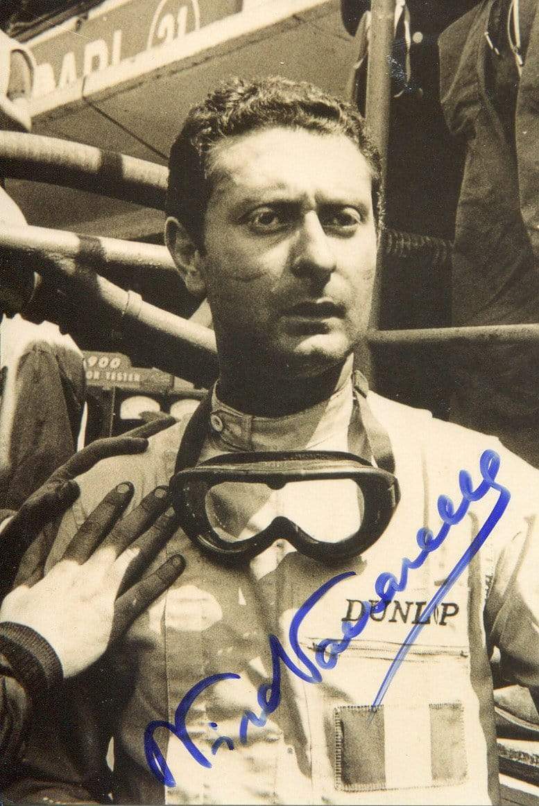 Nino Vaccarella autograph Italian FORMULA ONE driver Ferrari, signed Photo Poster painting