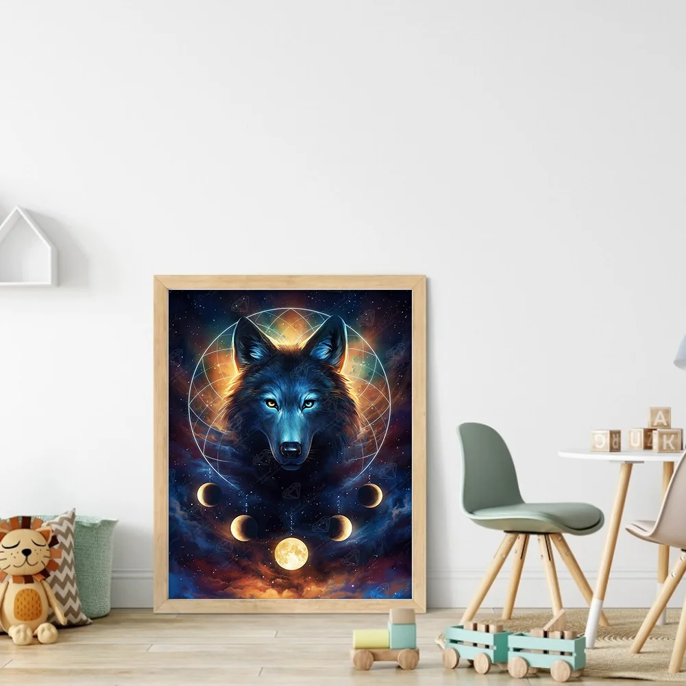 Diamond Painting - Full Round Drill - Wolf(Canvas|30*40cm)