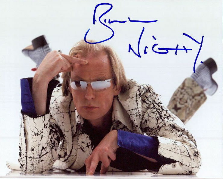 Bill Nighy (Love Actually) signed 8x10 Photo Poster painting