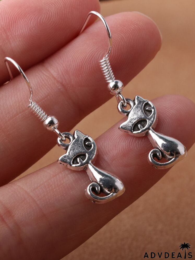 Animal Decor Drop Earrings