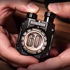 EDC Twin Linkage Push Card Fingertip Gyroscope Snap Coin Metal Trendy Play Piece Decompression Mechanical Black Technology Toy