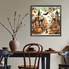 (40*40cm)Halloween Town Street - Full Round Drill Diamond Painting