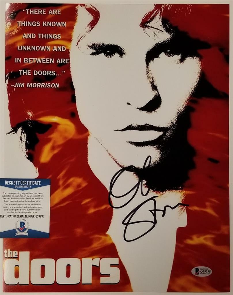 Director Oliver Stone signed The Doors 11x14 Photo Poster painting Autograph ~ Beckett BAS COA