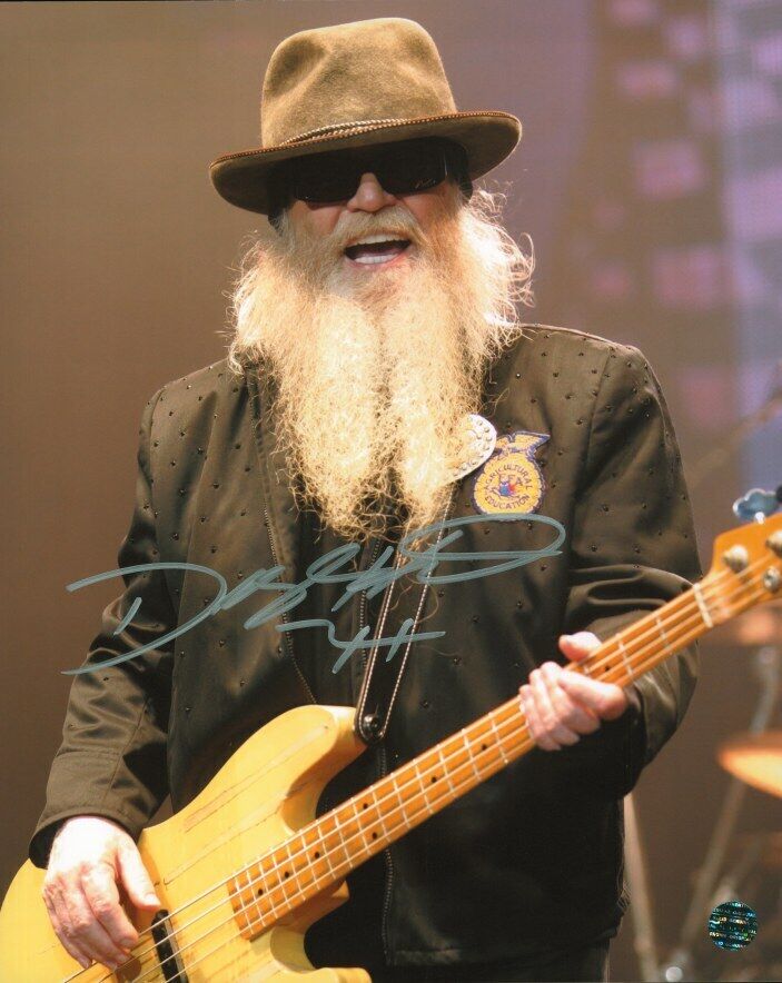 Dusty Hill - ZZ Top Autographed Original 8x10 Photo Poster painting LOA TTM