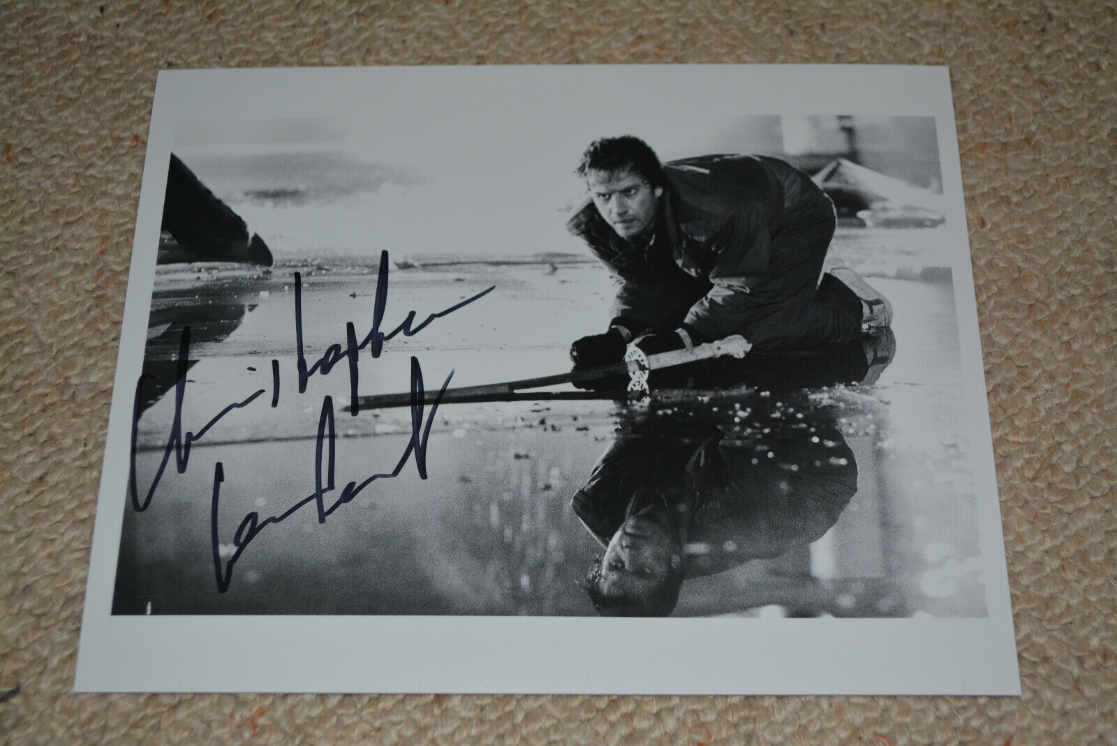 CHRISTOPHER LAMBERT signed autograph In Person 8x10 20x25 cm HIGHLANDER