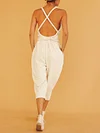 Loose Backless Harem Pants Jumpsuits