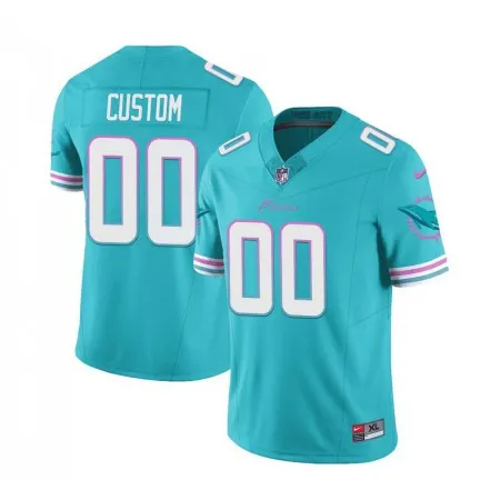 Men's Miami Dolphins Active Player Custom Aqua 2023 F.U.S.E Vapor Limited Stitched Football Jersey 90MU