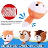Interactive Dog Toys Plush Dog Toy Squeaky Crazy Bouncer Ball for Small and Medium Puppy to Self Play