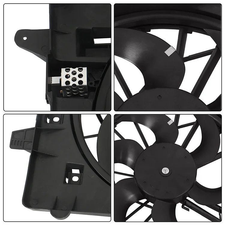 SEBLAFF Radiator Condenser Cooling Fan Assembly Replacement for 2005-2014 Mustang 620137 6R3Z8C607AA 7R3Z8C607A AR3Z8C607A BR3Z8C607A DR3Z8C607B DR3Z8C607D