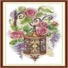 Flower Street Lights-14CT Stamped Cross Stitch 27*38cm/10.63*14.96in tapestrymarket