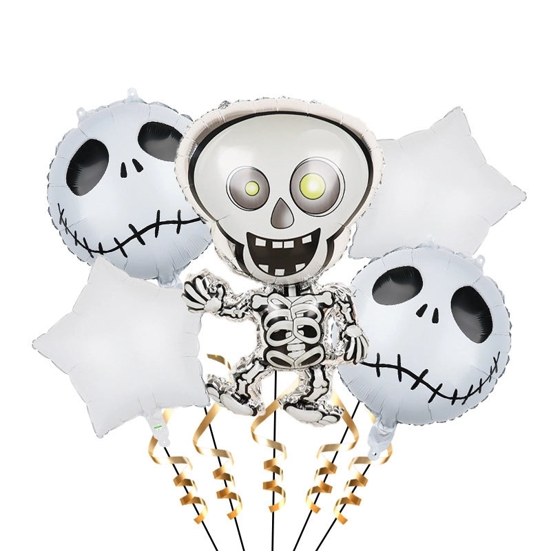 2 Pieces Halloween Geometric Aluminum Film Party Balloon