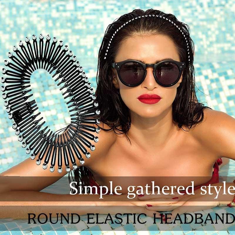 Fashion Elastic Hair Band With Diamonds