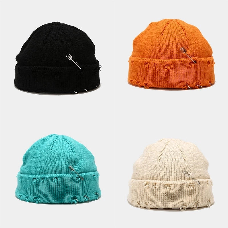 Unisex Basic Modern Style Classic Style Solid Color Short Brim Wool Cap