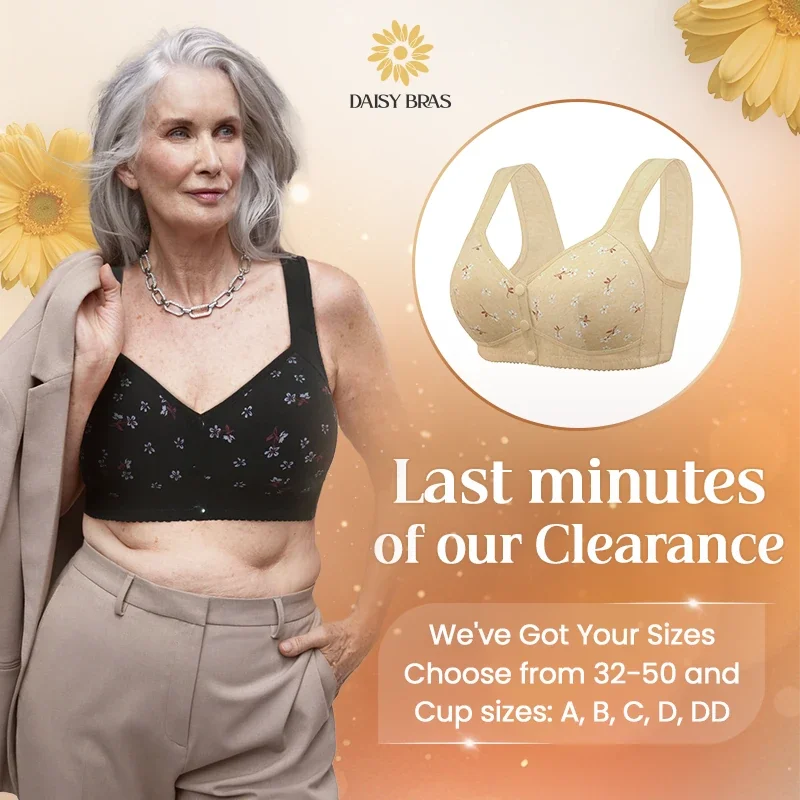 Daisy Bra &ndash; LAST DAY SALE 80% OFF &ndash; Comfortable & Convenient Front Button Bra
