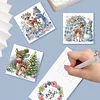 6Pcs Weihnachten Schneemann - 5d DIY Handwerk Grußkarte