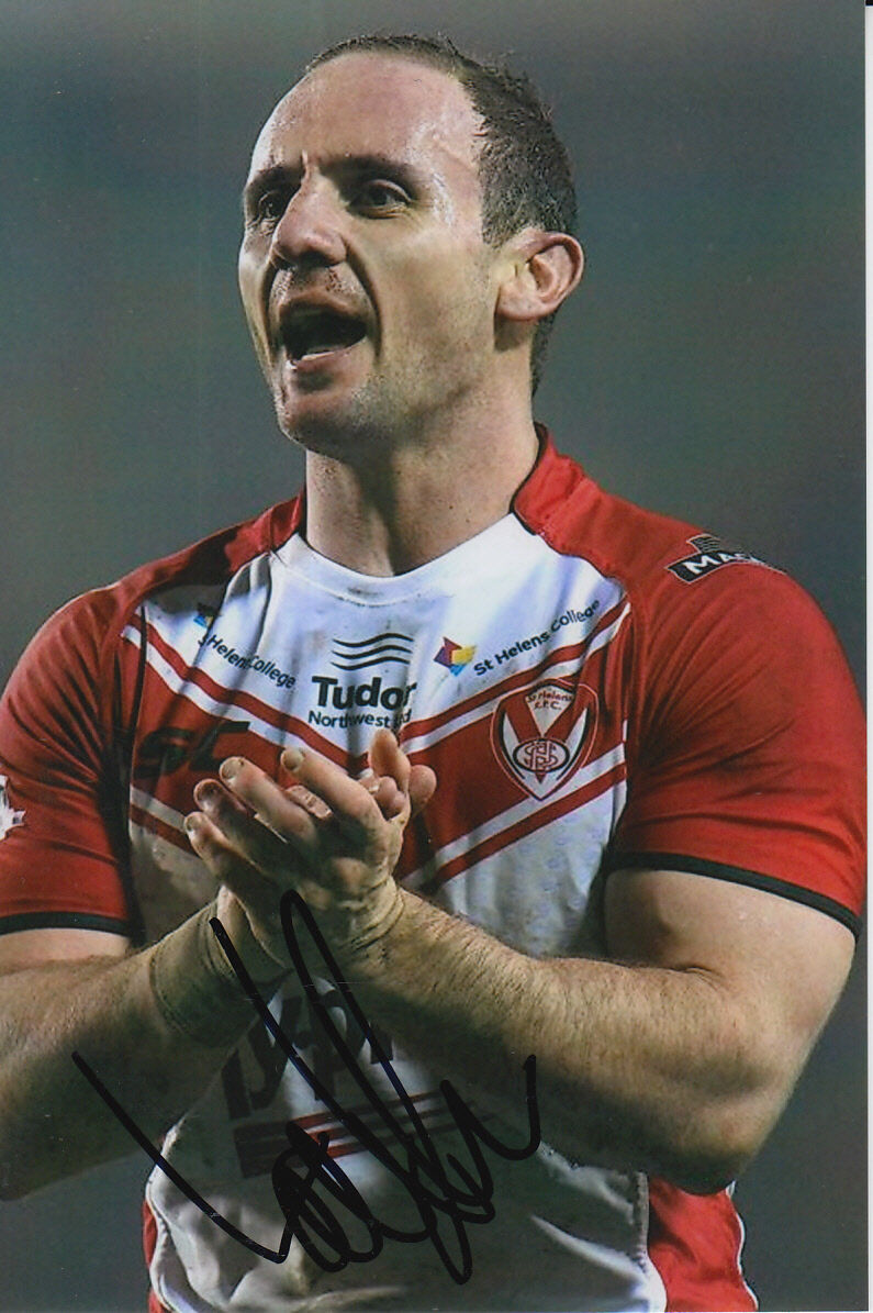 ST HELENS HAND SIGNED LOUIE MCCARTHY-SCARSBROOK 6X4 Photo Poster painting 7.