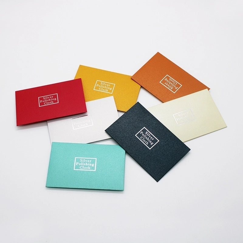 Textured Pearlescent Paper Shell Deerskin Velvet Silver Cleaning Cloth Gold Cleaning Cloth Jewelry Polishing Cloth Anti-oxidation Yellow Black