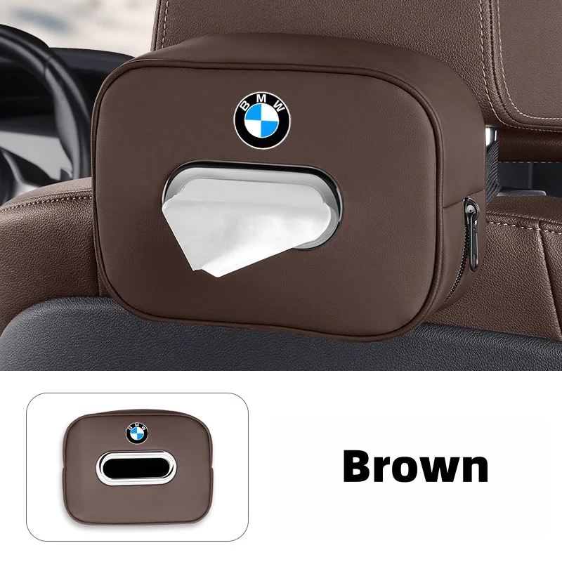 Car Multifunctional Leather Tissue Box