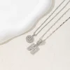 ✨2 Pack - Initial Letter Pendant Necklaces