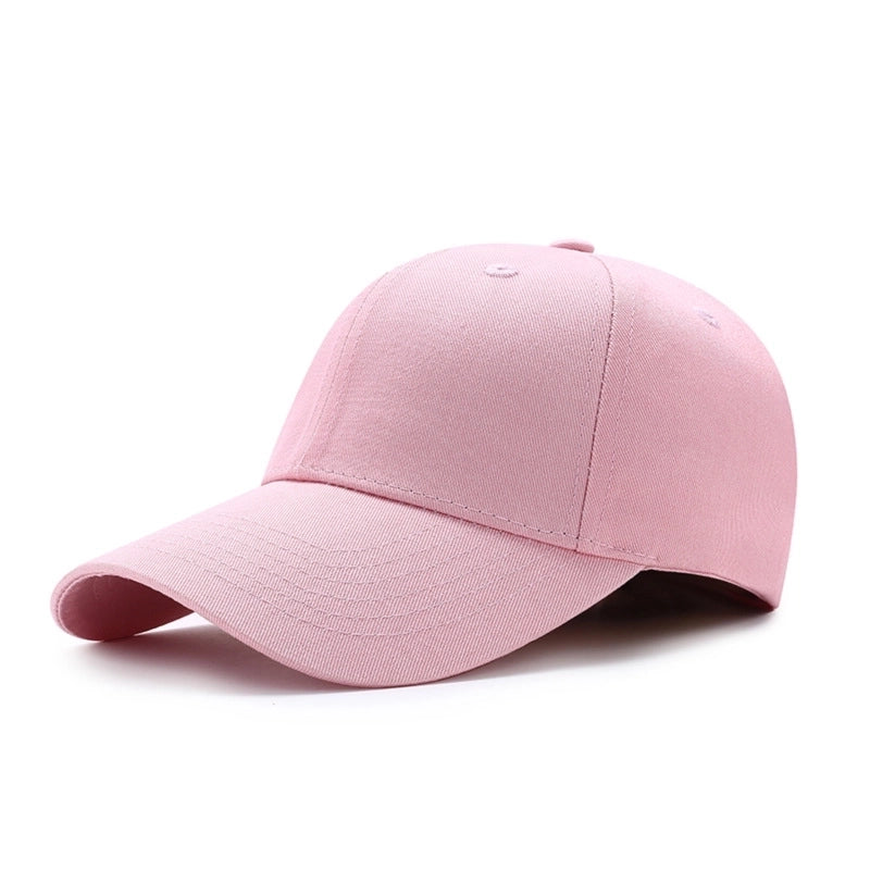 Unisex Minimalist Solid Color Curved Eaves Baseball Cap