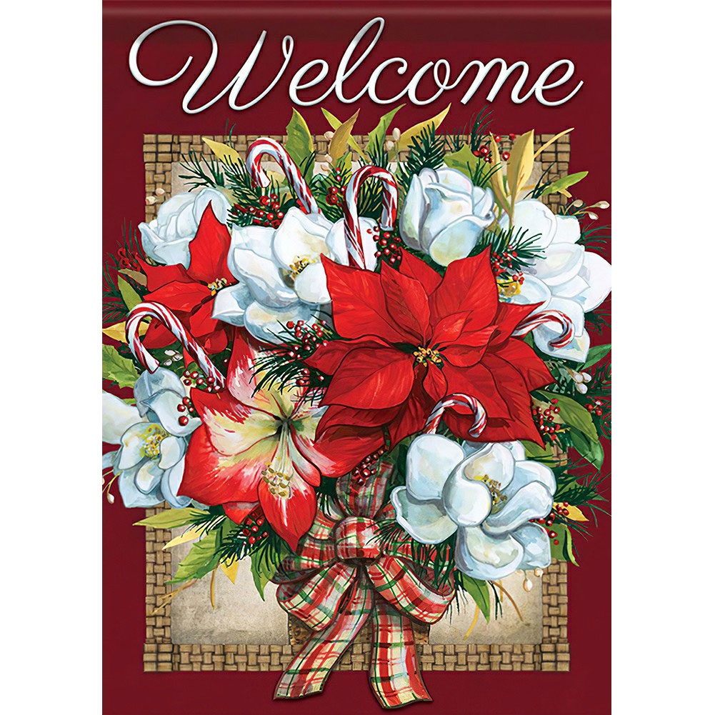 

Big Red and White Bouquet - Square Drill Diamond Painting - 40*50CM, 501 Original