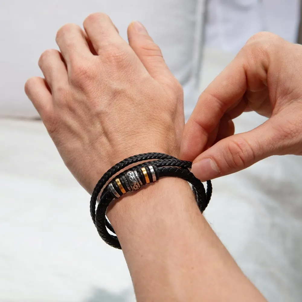 To My Husband Bracelet From Wife