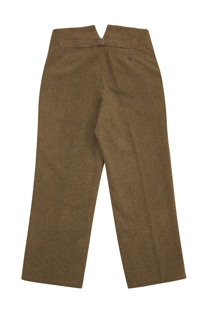   SA German Brown Wool Service Trousers German-Uniform