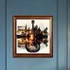 (US Only)Paint By Numbers Kit On Canvas DIY Oil Art Guitar Home Wall Decor40x40cm
