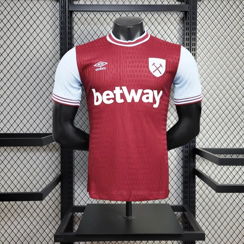 24/25 West Ham United Home Player Version Football Shirt Thai Quality