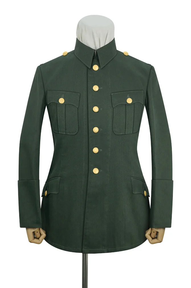    
Wehrmacht German M1928 General Officer Summer HBT Service Tunic Jacket German-Uniform