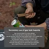 Camping Tent Staple Hammer Aluminum Alloy Hammer for Hiking Gardening (Black)