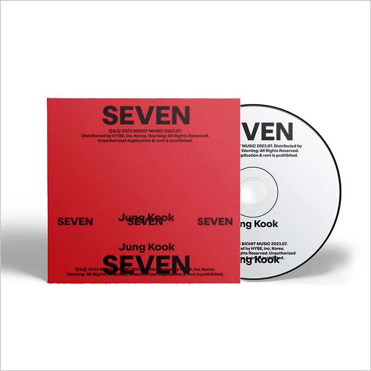 BTS Jungkook SEVEN Single CD【Pre-Order】