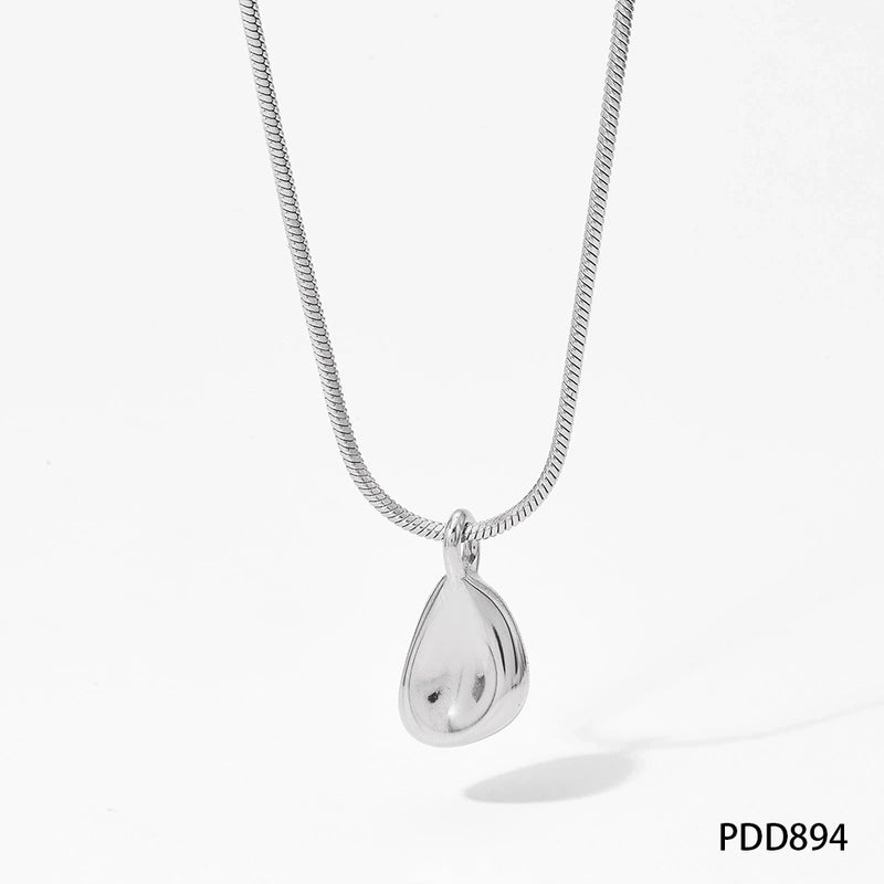 304 Stainless Steel 16K Gold Plated White Gold Plated Gold Plated Elegant Minimalist Geometric Pendant Necklace