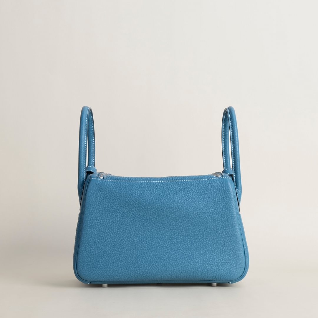 Lindy 26cm Clemence leather CK75 Blue jean PHW